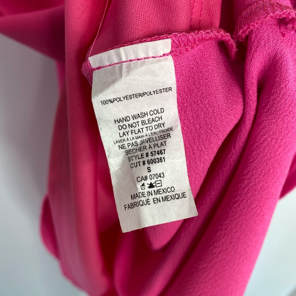 Hot Pink Tank Shift Dress Monteau - Picture 4 of 7